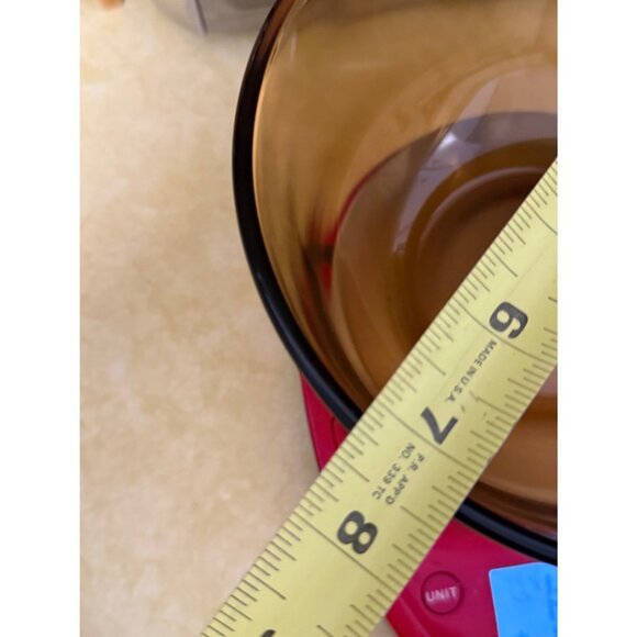 Vintage Anchor Hocking Amber Glass Mixing Bowl - Picture 6 of 7